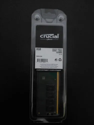 Memória RAM Crucial Basics 8GB DDR4 2666MHz - Usado Excelente
