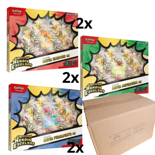 Case Box Pokemon Herois Excelsos Raridade