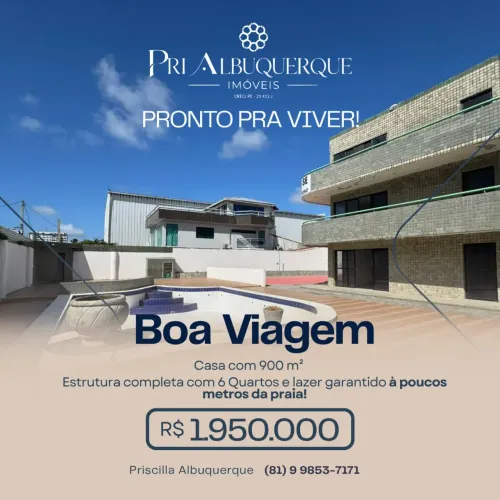 Oportunidade para Venda! Em Boa Viagem! | 100 metros do mar com espaço de sobra e conforto