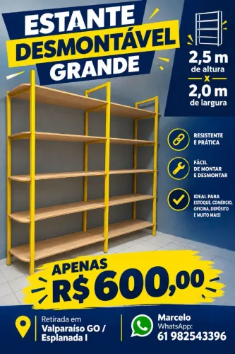 ESTANTE DESMONTAVEL - GRANDE