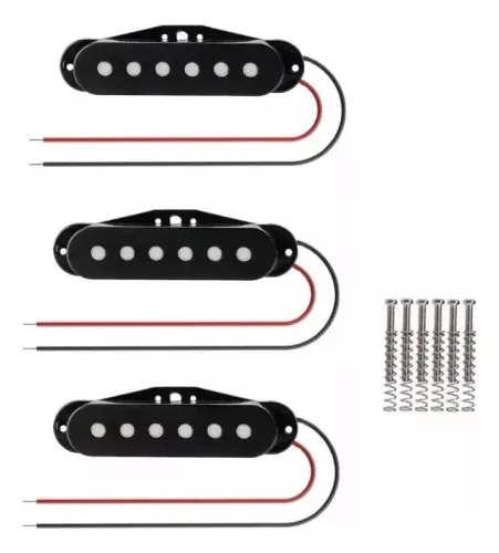 Set de Captadores Single SSS p/ Guitarra Strato padrão Fender
