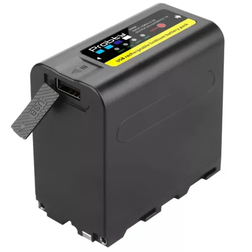 Bateria F980 Probty 10800 Mah Nova Monitor Transmissor Iluminador Blackmagic Yongnuo Godox