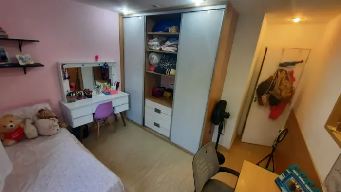 Apartamento mobiliado, 105m, 3 qts, armários e lazer