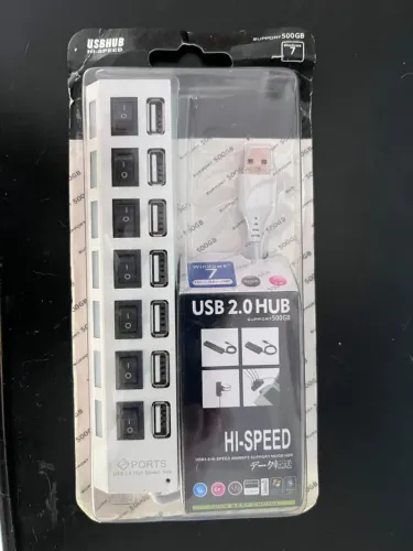HUD USB 2.0 7 portas para PC. Suporta até 500GB