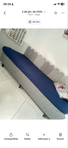 Base box solteiro cama