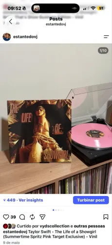 Taylor Swift- The Life of a showgirl target vinil