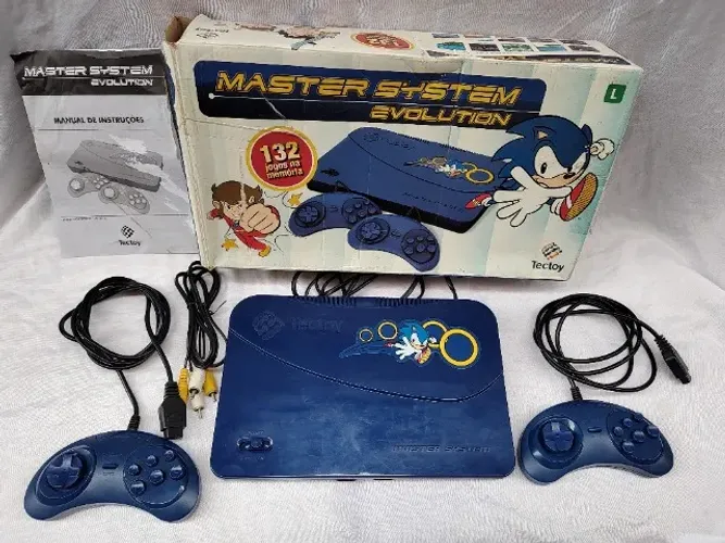 Master System Evolution Com Dois Controles