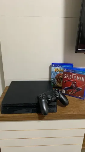 PS4 SLIM 1TB + JOGOS + Controle original