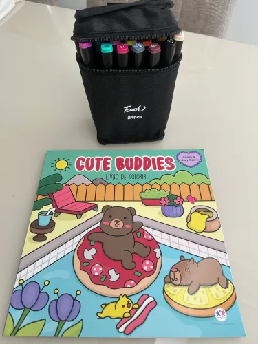 Livro + canetinhas