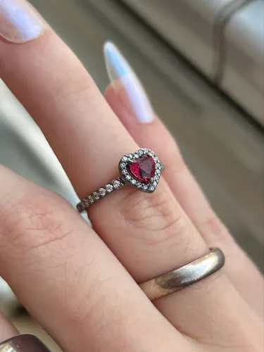 Anel Original Pandora You And Me Vermelho tamanho 48