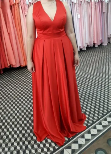 Vestido vermelho de festa