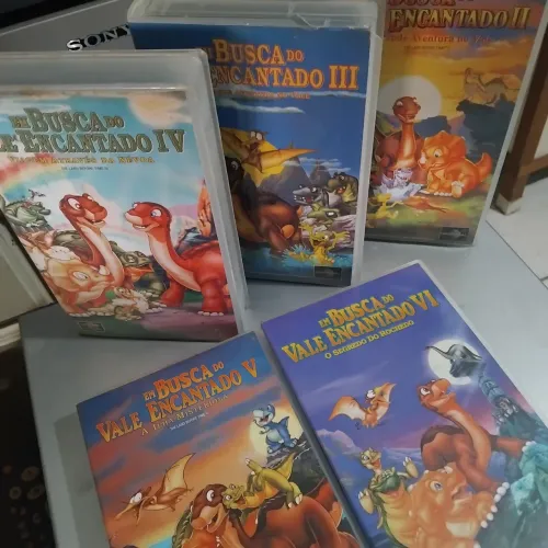 Vhs original Em Busca do Vale Encantado volumes 2.3.4.5.6