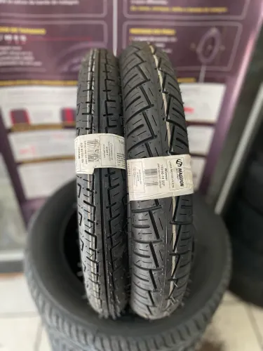 2 Pneus 80/100/18 e 100/90/18 Maggion (instalação grátis)
