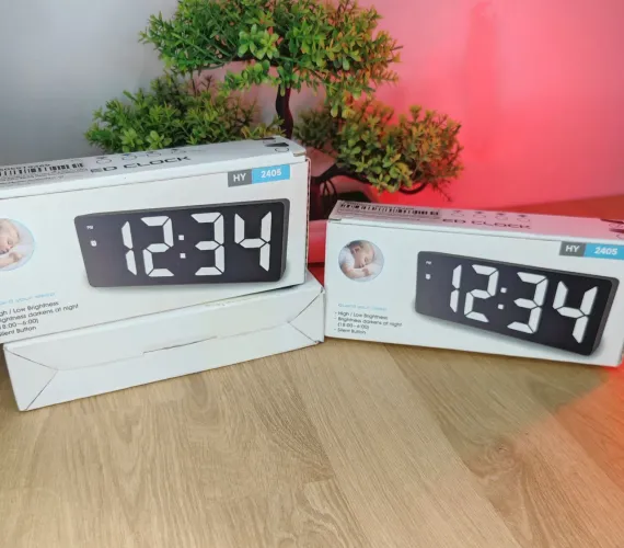Relógio Led Digital Mesa Despertador Alarme Temperatura