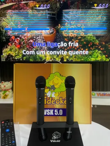 VIDEOKÊ- KARAOKÊ VSK 5.0 COM 11.999 MÚSICAS  COM PONTUAÇÃO EM TRMPO REAL 