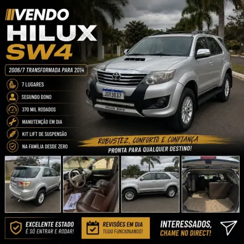 Toyota Hilux SW4 SRV D4-d 4X4 3.0 TDI Dies. AUT 2006