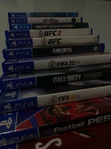 Lote com 16 Jogos PS4. Originais - Spider-Man, Minecraft, CoD e Mais