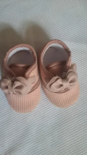 Sapatinho nude bebê 