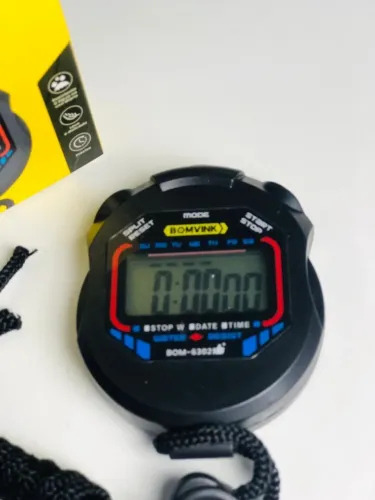 Cronômetro Digital de Mão BOM-6302 - Precisão e Resistência