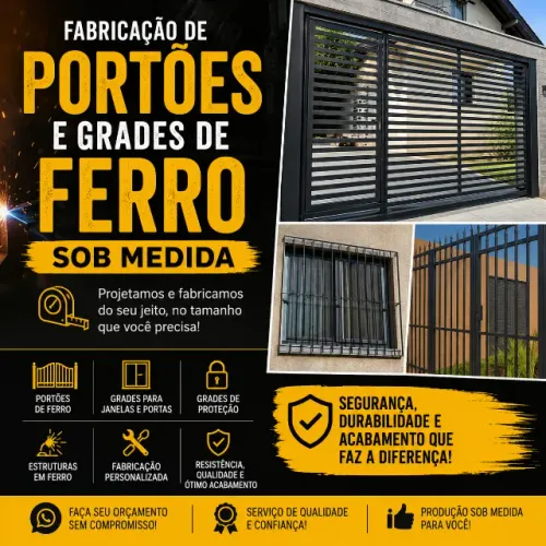 grades e portões sobre encomenda faço chama