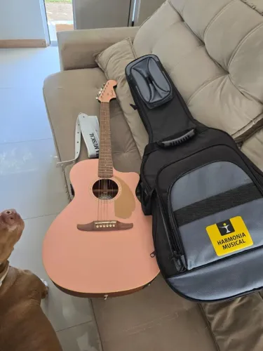 Violão aço Eletrico Fender Newporter Player Wn Surf