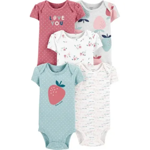 Kit com 5 Bodys Carter's Bebê Menina ou Menino Novo Vários Tamanhos 
