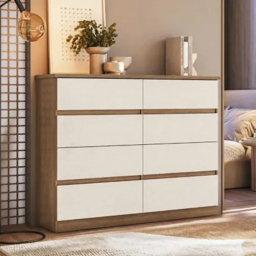 CÔMODA RESISTENTE DE 8 GAVETAS - PARCELAMOS SEM JUROS