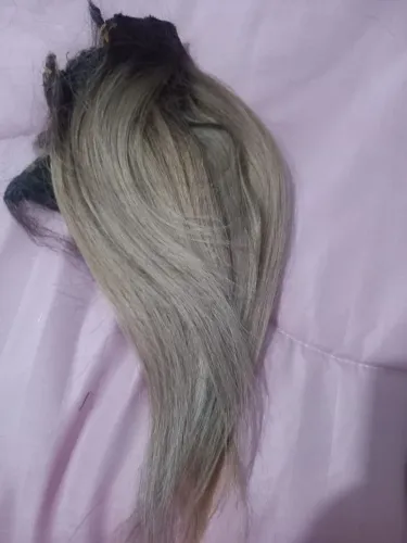 Mega hair cabelo humano loiro 35 centímetros