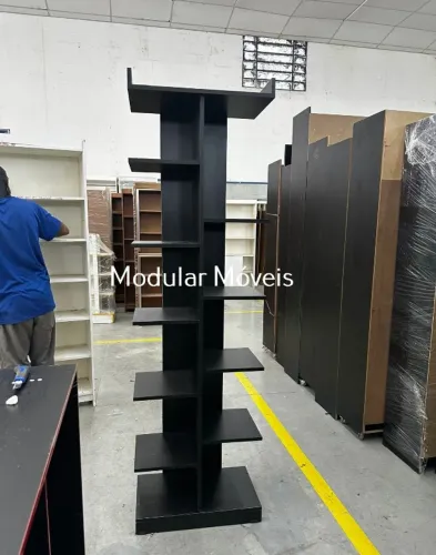 Sapateira Escada MDF - Preto - Direto da Fábrica