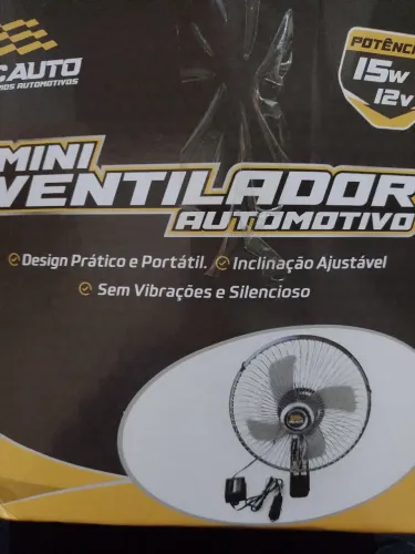 Novo ventilador automotivo nunca usado na caixa