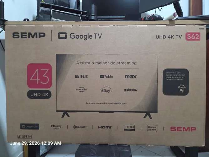 TV 43 polegadas 4k Semp Toshiba