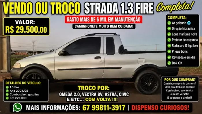 Fiat Strada 1.3 MPI Fire 8V 67cv CE 2005