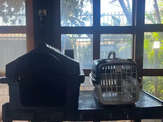 Casinha transporte de pets tamanho 1 de 2 as duas por 40