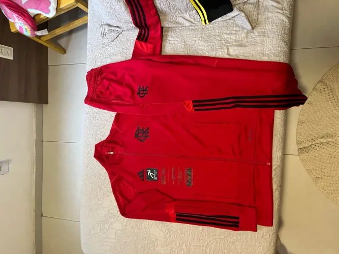Conjunto Agasalho Oficial Flamengo Adidas