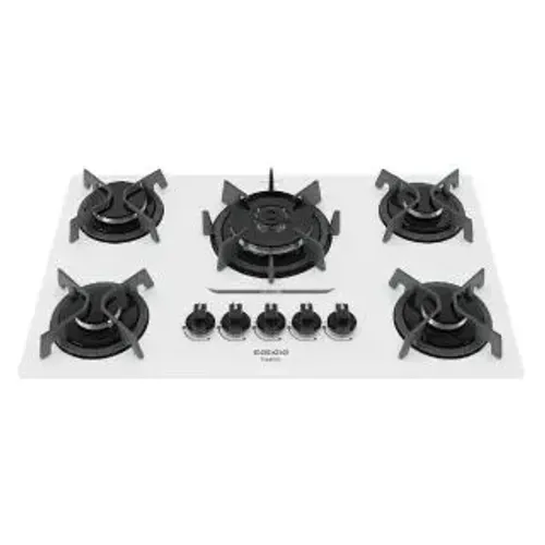 Cooktop 5 bocas a gas Itatiaia itaplus branco bivolt