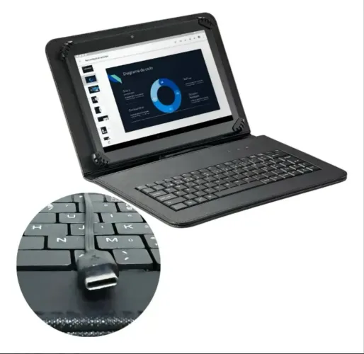Capa Teclado Para Tablet Samsung A9 8.7 Polegadas X110
