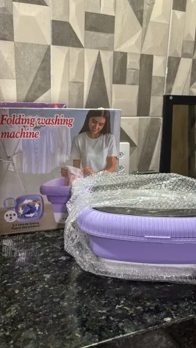 Vendo mini máquina de lavar dobrável