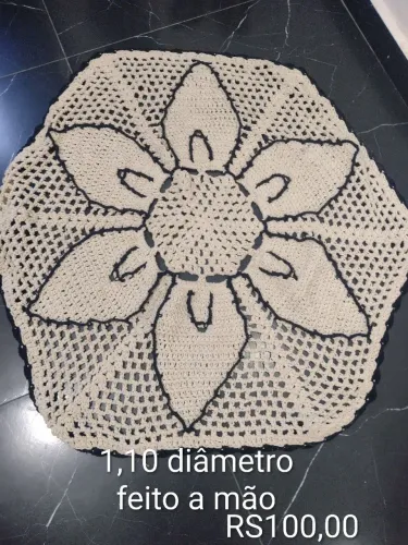 Tapete ou toalha de crochê 