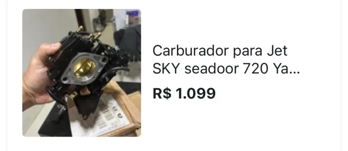 Carburar jetski seadoor 720 2 tempos serve em outros