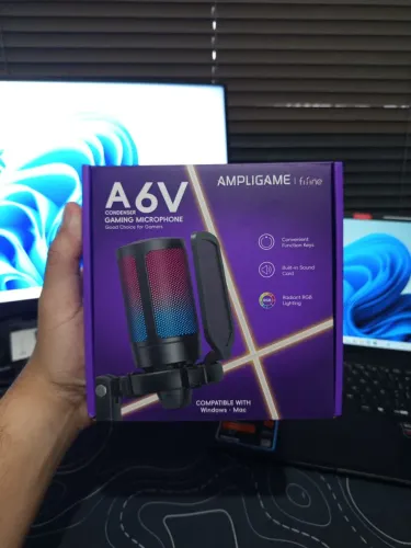 Microfone Gamer A6V Fifine ( Novo, Lacrado )
