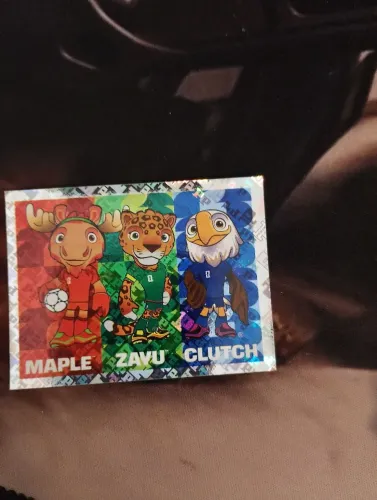 Carta da copa do mundo dos três mascotes