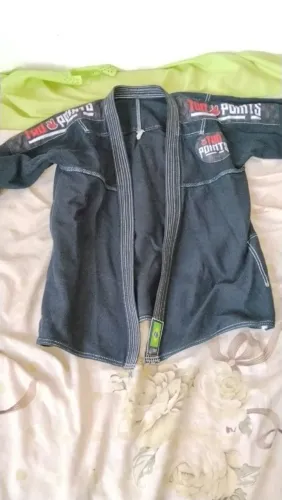 Kimono adulto A1 Tud Points + faixa branca A1