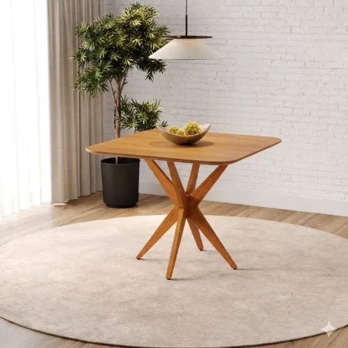 Mesa Quadrada Simpatia 90x90 Tampo Laminado (Nova Direto da Fábrica)