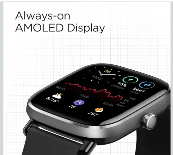 Relógio Smartwatch Amazfit GTS 2 Mini, GPS, Bluetooth, Compatível com Android e iOS