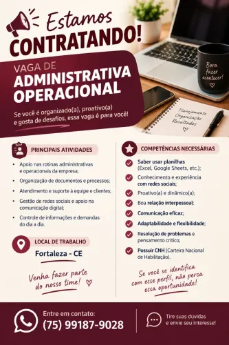 VAGA DE EMPREGO