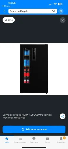 CERVEJEIRA MIDEA 82L - NOVA! 