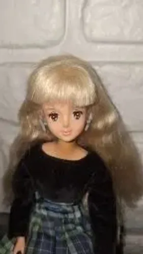 Dolls, Games & Puzzles Ma-Ba 1986 Korea Japan Blond hair Bangs Mat
