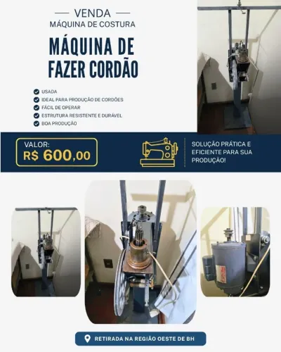 MÁQUINA PARA CONFECÇÃO