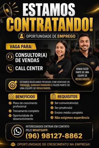 Vaga de emprego 