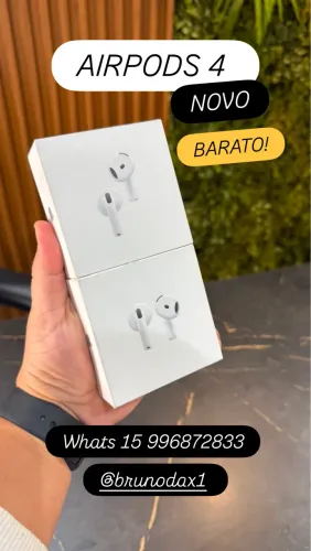 AirPods 4 novo - original + nota fiscal